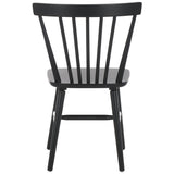 Safavieh Winona Spindle Back Dining Chair Matte Black DCH8500J-SET2