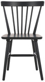 Safavieh Winona Spindle Back Dining Chair Matte Black DCH8500J-SET2