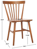 Safavieh Winona Spindle Back Dining Chair Honey DCH8500K-SET2