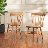 Safavieh Winona Spindle Back Dining Chair Honey DCH8500K-SET2