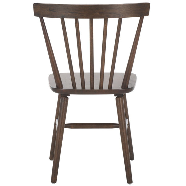Safavieh Winona Spindle Back Dining Chair Walnut DCH8500L-SET2