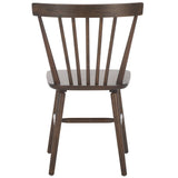 Safavieh Winona Spindle Back Dining Chair Walnut DCH8500L-SET2