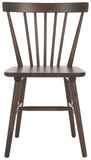 Safavieh Winona Spindle Back Dining Chair Walnut DCH8500L-SET2