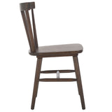 Safavieh Winona Spindle Back Dining Chair Walnut DCH8500L-SET2