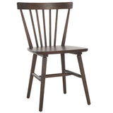 Safavieh Winona Spindle Back Dining Chair Walnut DCH8500L-SET2