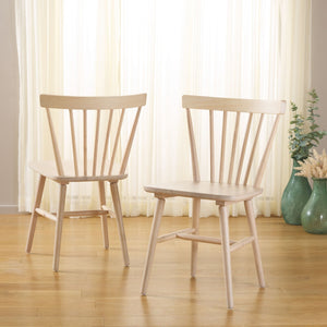 Safavieh Winona Spindle Back Dining Chair White Washed DCH8500M-SET2