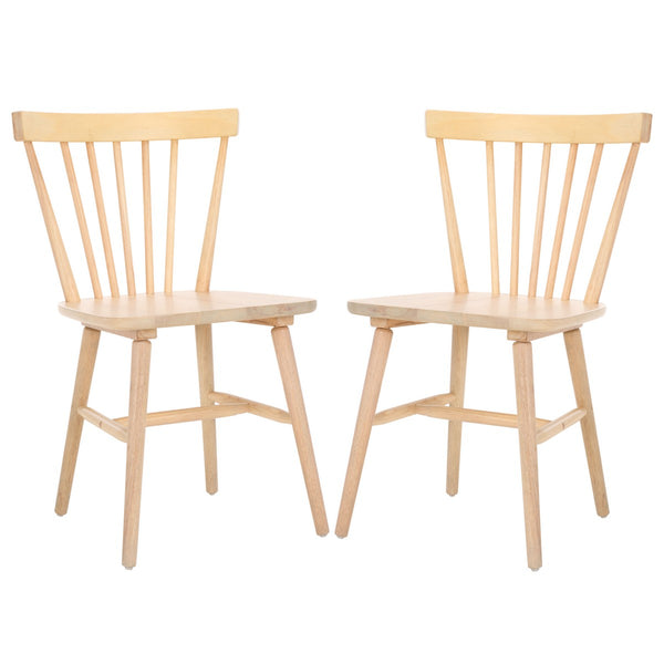 Safavieh Winona Spindle Back Dining Chair White Washed DCH8500M-SET2