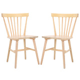 Safavieh Winona Spindle Back Dining Chair White Washed DCH8500M-SET2