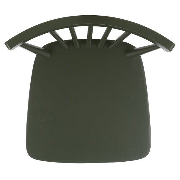 Safavieh WINONA Spindle Back Dining Chair Set of Two - Classic Farmhouse Style with Durable Rubberwood Frame Dusty Green DCH8500N-SET2