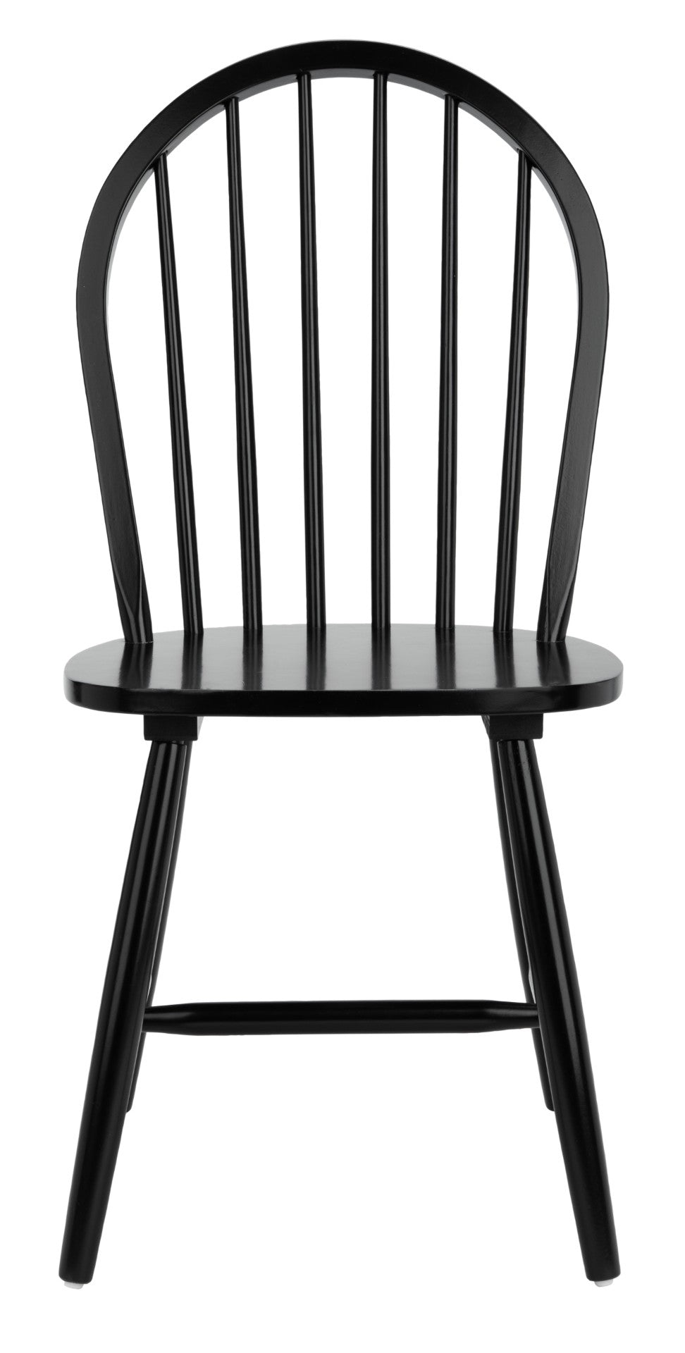 Safavieh CAMDEN Spindle Back Dining Chair Set of 2 - Timeless Americana Charm for Elegant Dining Spaces Black DCH8501A-SET2