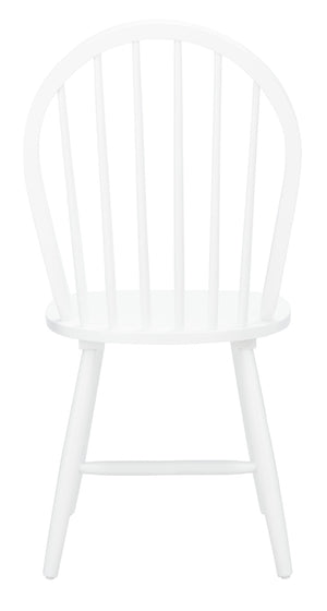 Safavieh CAMDEN Spindle Back Dining Chair Set of 2 - Timeless Americana Charm for Elegant Dining Spaces White DCH8501B-SET2