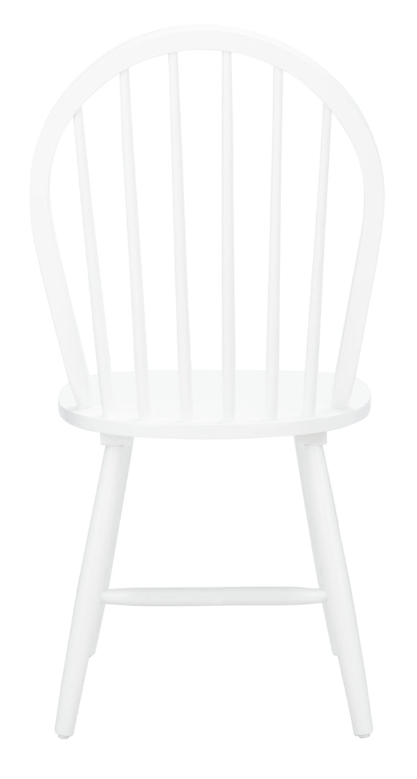 Safavieh CAMDEN Spindle Back Dining Chair Set of 2 - Timeless Americana Charm for Elegant Dining Spaces White DCH8501B-SET2