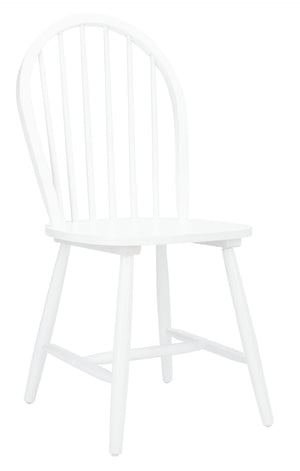 Safavieh CAMDEN Spindle Back Dining Chair Set of 2 - Timeless Americana Charm for Elegant Dining Spaces White DCH8501B-SET2