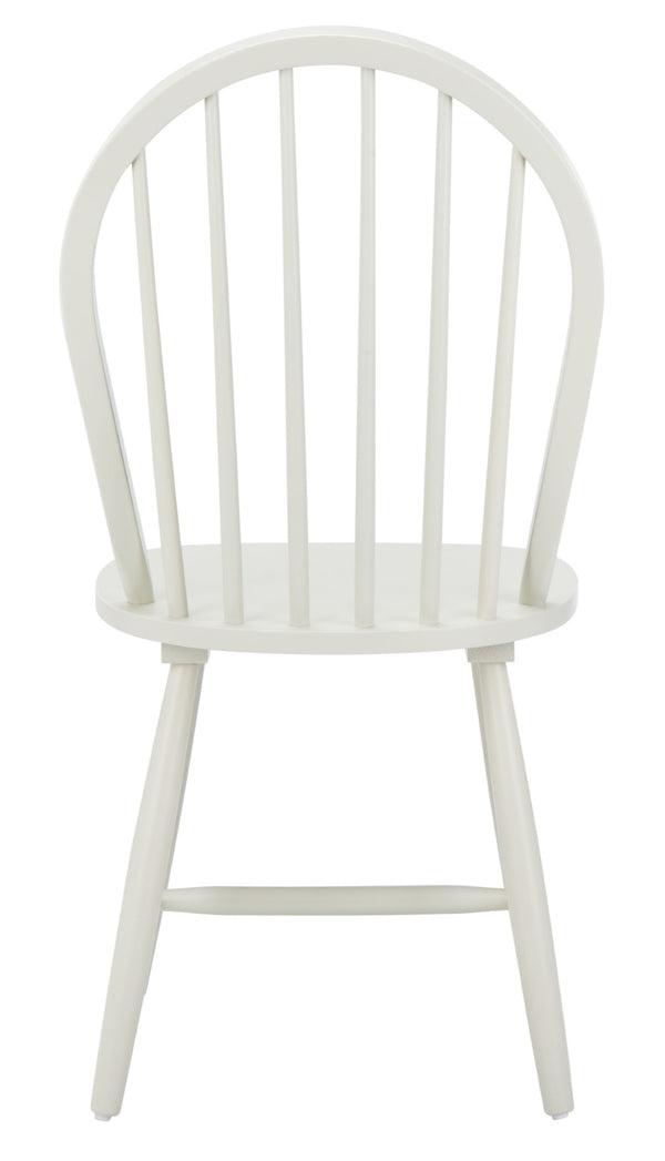 Safavieh CAMDEN Spindle Back Dining Chair Set of 2 - Timeless Americana Charm for Elegant Dining Spaces Off White DCH8501C-SET2