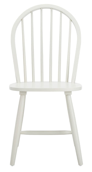 Safavieh CAMDEN Spindle Back Dining Chair Set of 2 - Timeless Americana Charm for Elegant Dining Spaces Off White DCH8501C-SET2