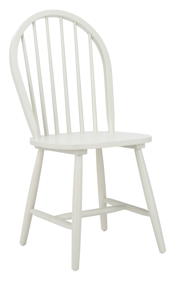 Safavieh CAMDEN Spindle Back Dining Chair Set of 2 - Timeless Americana Charm for Elegant Dining Spaces Off White DCH8501C-SET2