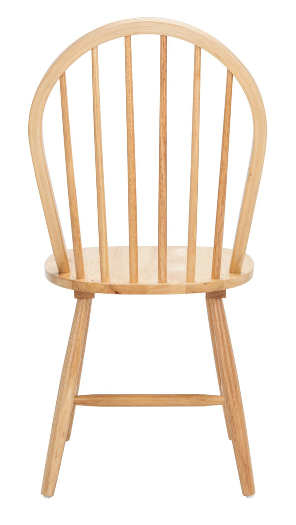 Safavieh CAMDEN Spindle Back Dining Chair Set of 2 - Timeless Americana Charm for Elegant Dining Spaces Natural DCH8501D-SET2