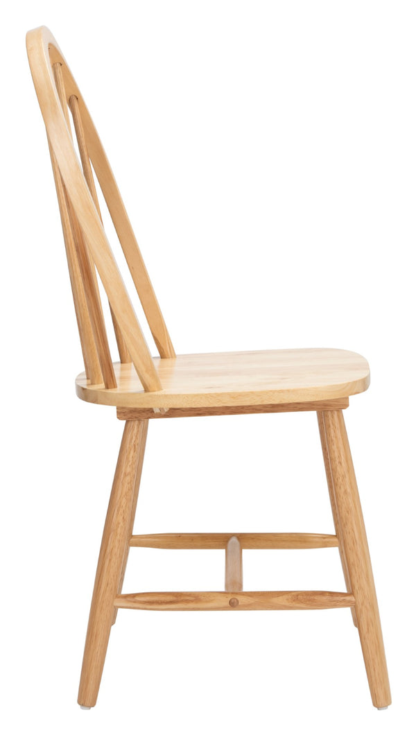 Safavieh CAMDEN Spindle Back Dining Chair Set of 2 - Timeless Americana Charm for Elegant Dining Spaces Natural DCH8501D-SET2