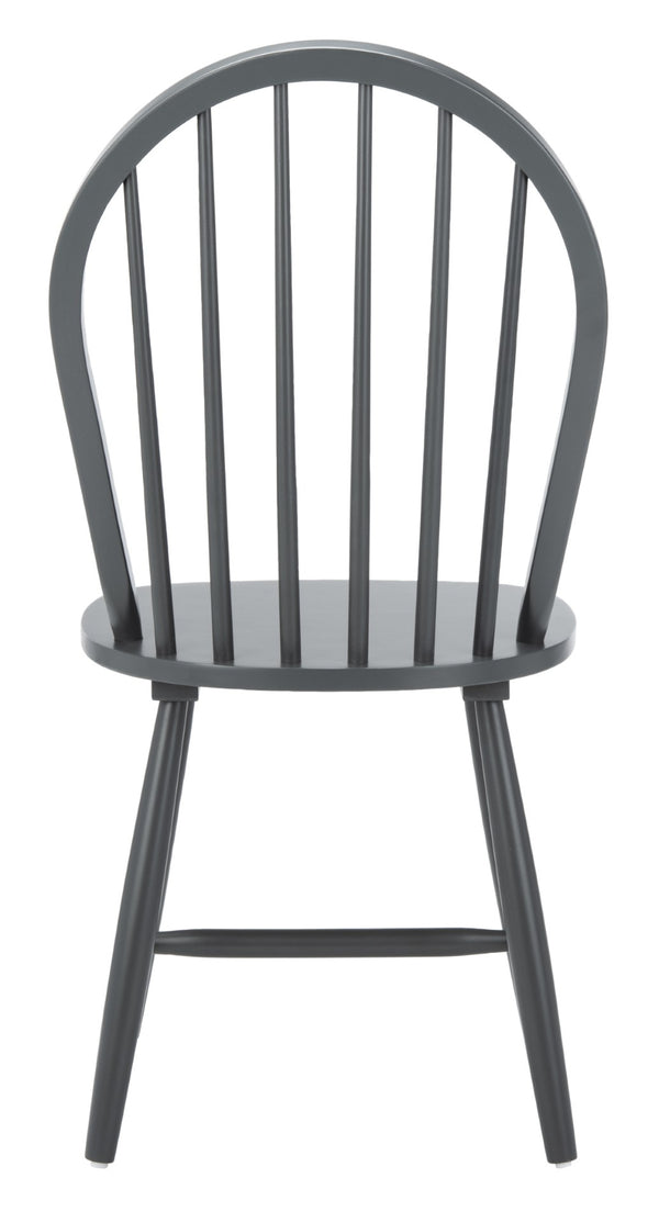 Safavieh CAMDEN Spindle Back Dining Chair Set of 2 - Timeless Americana Charm for Elegant Dining Spaces Grey DCH8501E-SET2