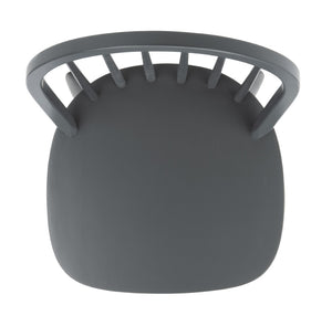 Safavieh CAMDEN Spindle Back Dining Chair Set of 2 - Timeless Americana Charm for Elegant Dining Spaces Grey DCH8501E-SET2