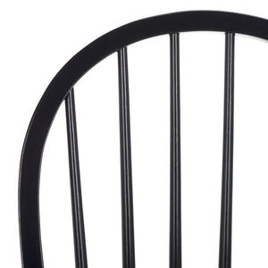 Safavieh CAMDEN Spindle Back Dining Chair Set of 2 - Timeless Americana Charm for Elegant Dining Spaces Natural / Black DCH8501G-SET2