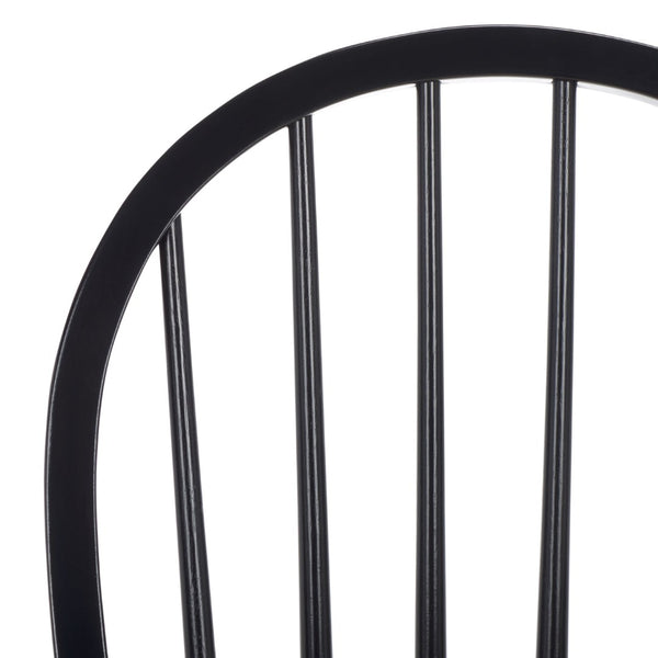 Safavieh CAMDEN Spindle Back Dining Chair Set of 2 - Timeless Americana Charm for Elegant Dining Spaces Natural / Black DCH8501G-SET2