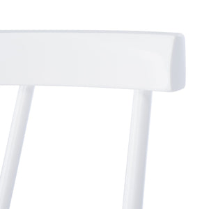 Safavieh TAYTEN Spindle Back Dining Chair for Modern Farmhouse Charm - Stylish and Durable Seating Set of Two White DCH8502A-SET2
