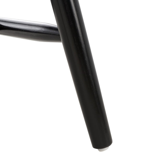 Safavieh TAYTEN Spindle Back Dining Chair for Modern Farmhouse Charm - Stylish and Durable Seating Set of Two Black DCH8502B-SET2