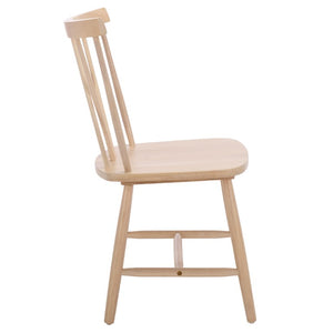Safavieh Tayten Spindle Back Solid Wood Dining Chair Whitewashed Farmhouse Style DCH8502E-SET2