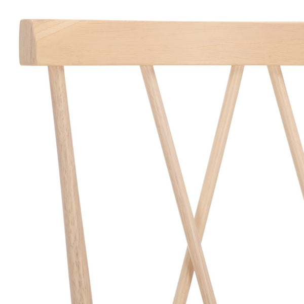 Safavieh Tayten Spindle Back Solid Wood Dining Chair Whitewashed Farmhouse Style DCH8502E-SET2