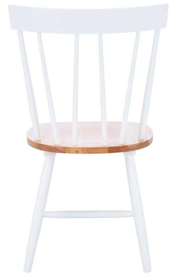Safavieh KEALEY Dining Chair - Timeless Farmhouse Charm with Spindle-Back Design for Modern Dining Spaces Natural / White DCH8503A-SET2