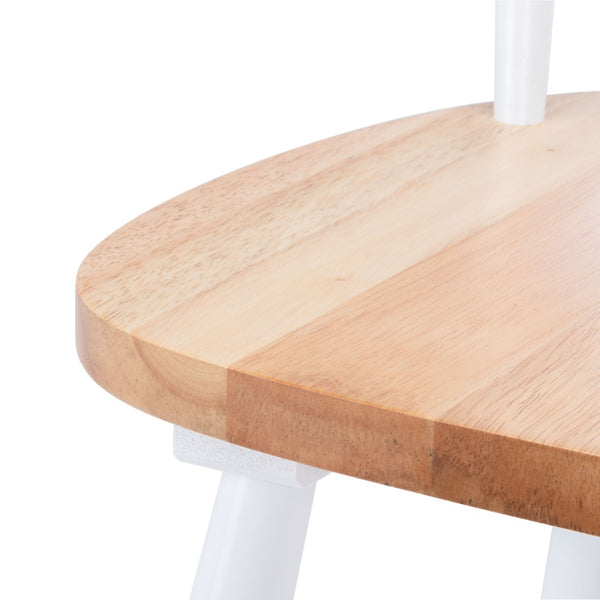 Safavieh KEALEY Dining Chair - Timeless Farmhouse Charm with Spindle-Back Design for Modern Dining Spaces Natural / White DCH8503A-SET2