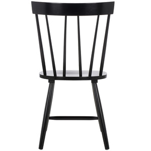 Safavieh KEALEY Dining Chair - Timeless Farmhouse Charm with Spindle-Back Design for Modern Dining Spaces Black DCH8503B-SET2