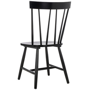 Safavieh KEALEY Dining Chair - Timeless Farmhouse Charm with Spindle-Back Design for Modern Dining Spaces Black DCH8503B-SET2