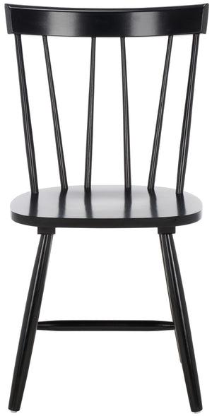 Safavieh KEALEY Dining Chair - Timeless Farmhouse Charm with Spindle-Back Design for Modern Dining Spaces Black DCH8503B-SET2