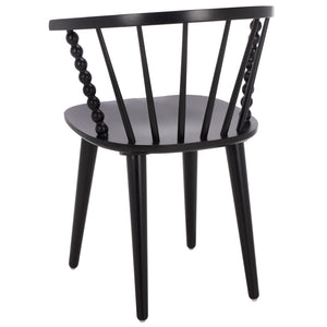 Paras Curved Back Dining Chair Set Of 2 | Solid Wood Frame, Ergonomic Lumbar Support, Sleek Durable Finish
