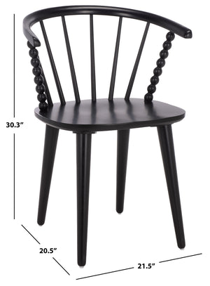 Paras Curved Back Dining Chair Set Of 2 | Solid Wood Frame, Ergonomic Lumbar Support, Sleek Durable Finish