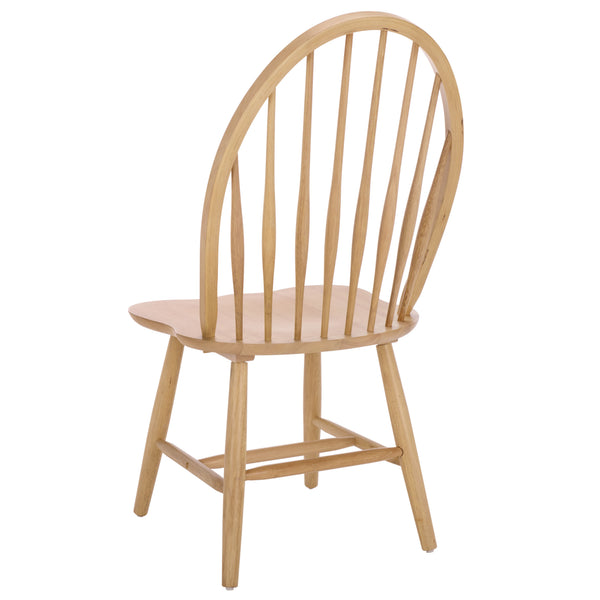 Wendall Spindle Dining Chairs Solid Wood Classic Farmhouse Design Set Of 2 With Contoured Seat For Comfort And Durability