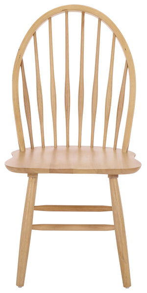 Wendall Spindle Dining Chairs Solid Wood Classic Farmhouse Design Set Of 2 With Contoured Seat For Comfort And Durability