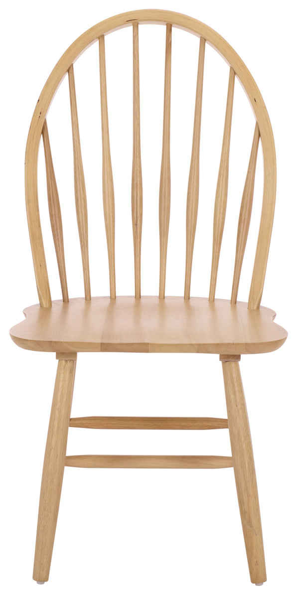 Wendall Spindle Dining Chairs Solid Wood Classic Farmhouse Design Set Of 2 With Contoured Seat For Comfort And Durability
