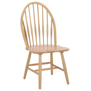 Wendall Spindle Dining Chairs Solid Wood Classic Farmhouse Design Set Of 2 With Contoured Seat For Comfort And Durability