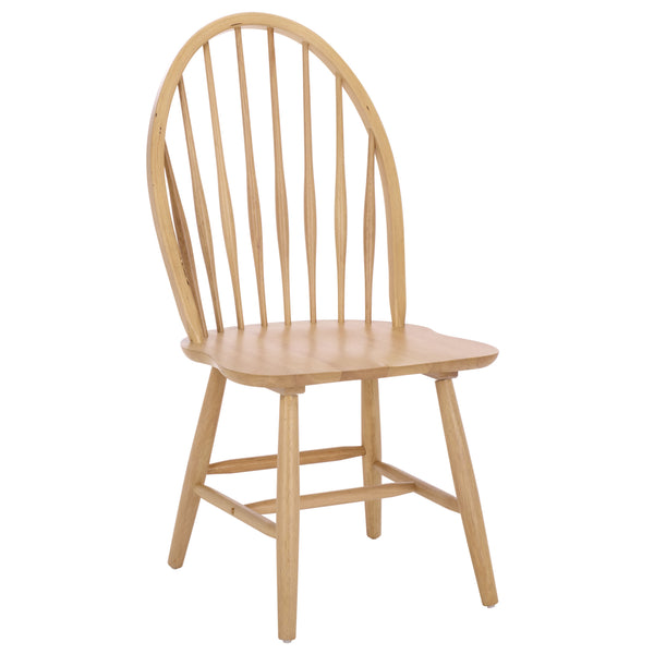 Wendall Spindle Dining Chairs Solid Wood Classic Farmhouse Design Set Of 2 With Contoured Seat For Comfort And Durability