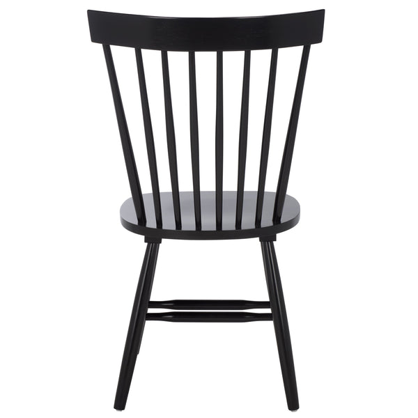 Safavieh Novalyn Spindel Dining Chairs In Black - Stylish, Durable Wood Design Perfect For Modern Dining Spaces Black Wood Dch8550a-set2