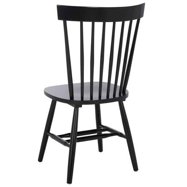 Safavieh Novalyn Spindel Dining Chairs In Black - Stylish, Durable Wood Design Perfect For Modern Dining Spaces Black Wood Dch8550a-set2