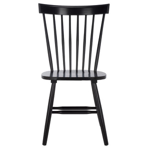 Safavieh Novalyn Spindel Dining Chairs In Black - Stylish, Durable Wood Design Perfect For Modern Dining Spaces Black Wood Dch8550a-set2