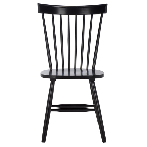 Safavieh Novalyn Spindel Dining Chairs In Black - Stylish, Durable Wood Design Perfect For Modern Dining Spaces Black Wood Dch8550a-set2