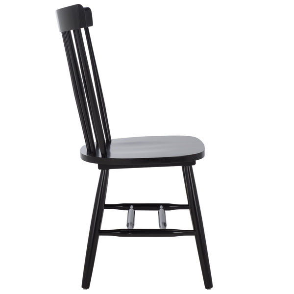Safavieh Novalyn Spindel Dining Chairs In Black - Stylish, Durable Wood Design Perfect For Modern Dining Spaces Black Wood Dch8550a-set2