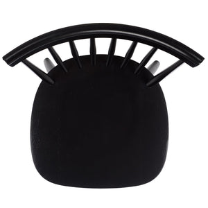 Safavieh NOVALYN Spindel Dining Chairs in Black - Stylish Solid Wood Seating for Modern Dining Spaces DCH8550A-SET2