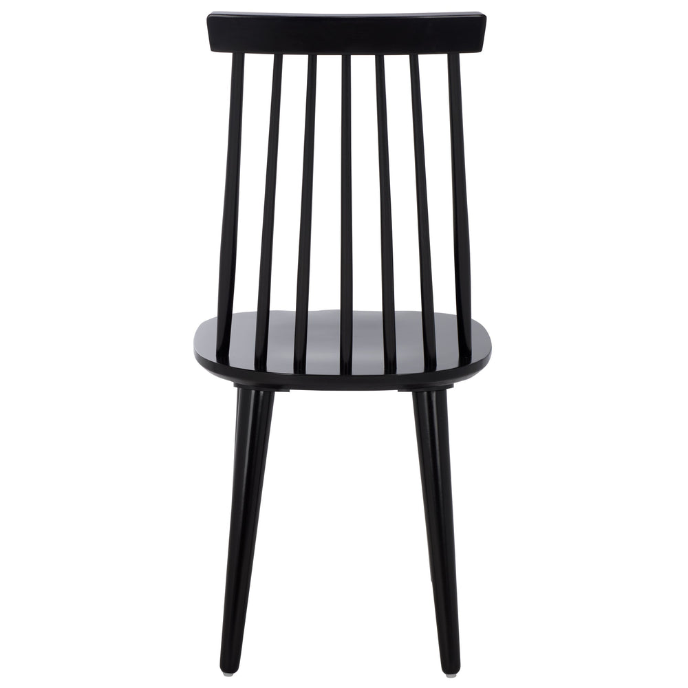 Safavieh Raylin Dining Chairs In Black Wood - Elegant, Comfortable Seating For Stylish Dining Spaces Black Wood Dch8551a-set2