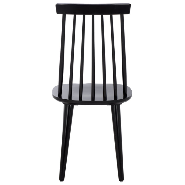 Safavieh Raylin Dining Chairs In Black Wood - Elegant, Comfortable Seating For Stylish Dining Spaces Black Wood Dch8551a-set2
